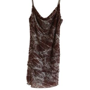 Forever 21 Brown mesh mini dress